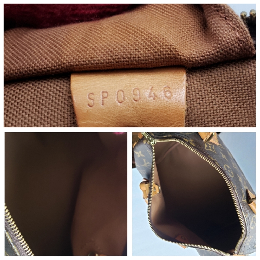 💖100% Authentic Vintage LOUIS VUITTON Monogram Speedy 30 *with FREE Bag Tag - Picture 12 of 17